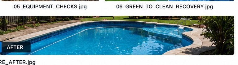 Pool after cleaning