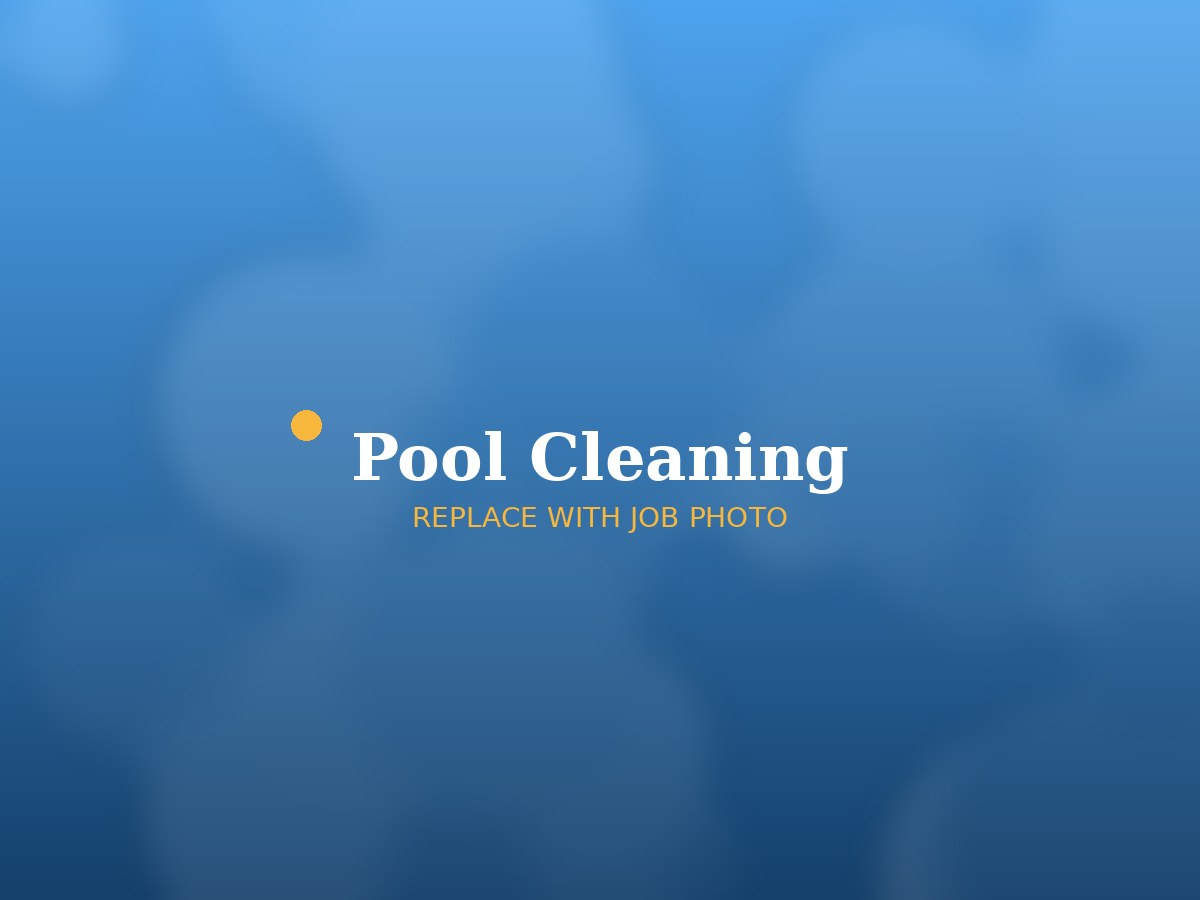 Crystal clear pool after professional cleaning