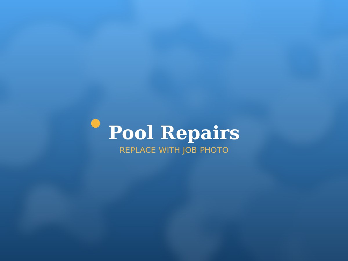 Pool technician repairing pool equipment